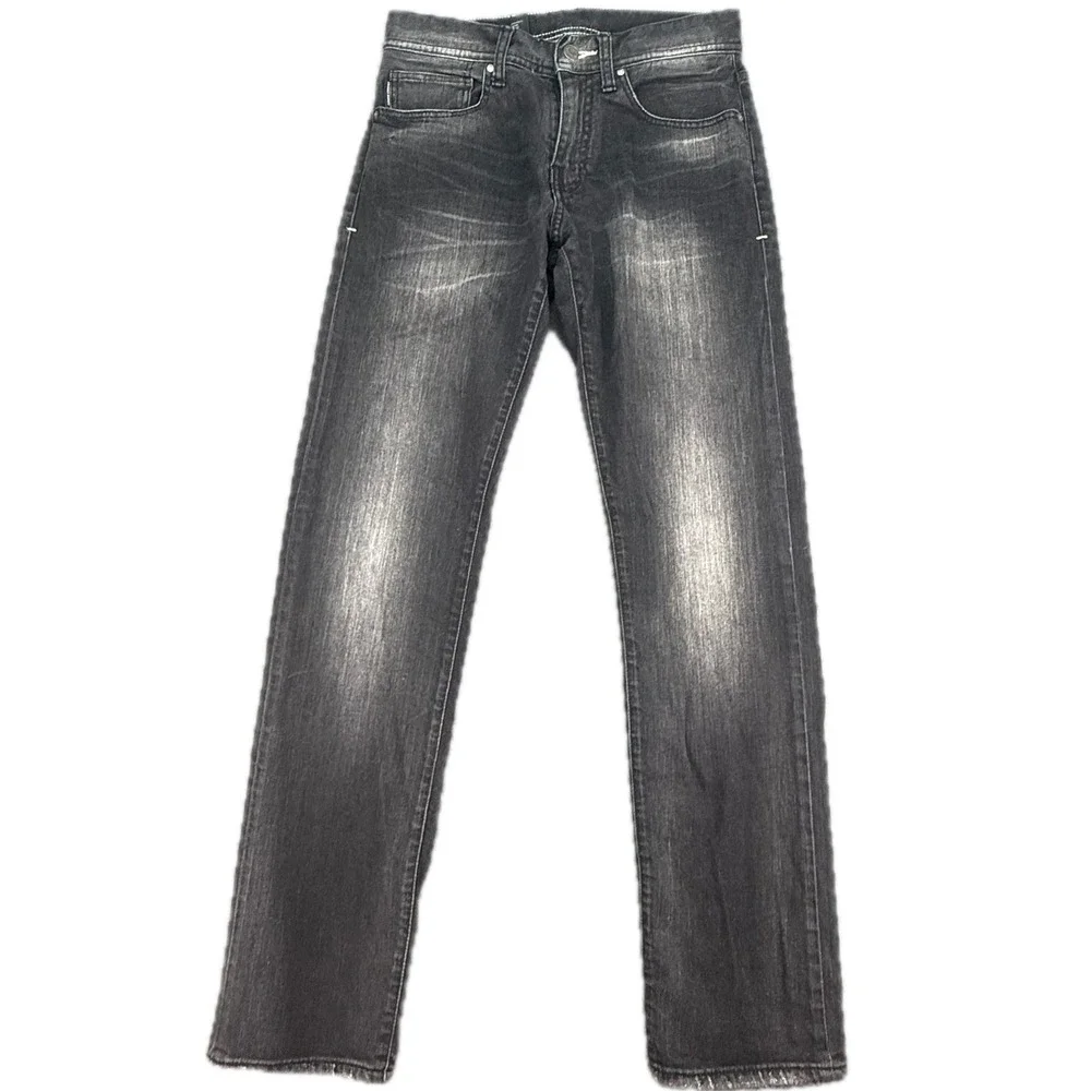 Armani Exchange Jeans Mens 28 Black‎ Straight Leg Faded Denim 6YZJ16 Z2CRZ